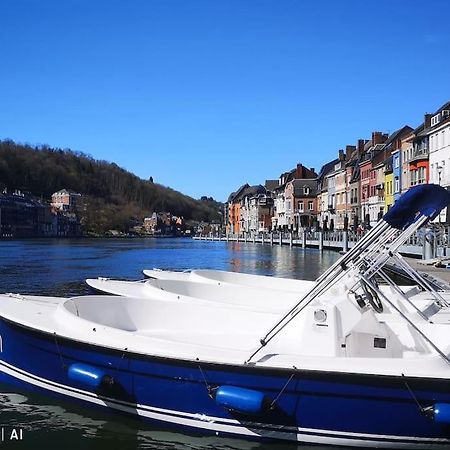 Vue Sur Meuse Avec Jacuzzi Et Sauna Exterieur. Yvoir Exterior photo